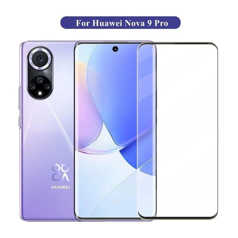 3D ЦЯЛО ЛЕПИЛО Стъклен протектор Huawei Nova 10 10 Pro Nova 9 P50 Pro