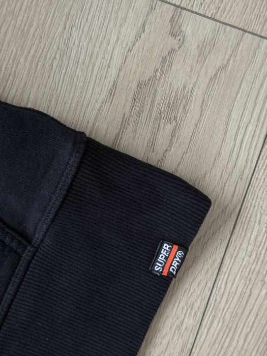 Hanorac SUPERDRY cu Fermoar Negru | Marime M