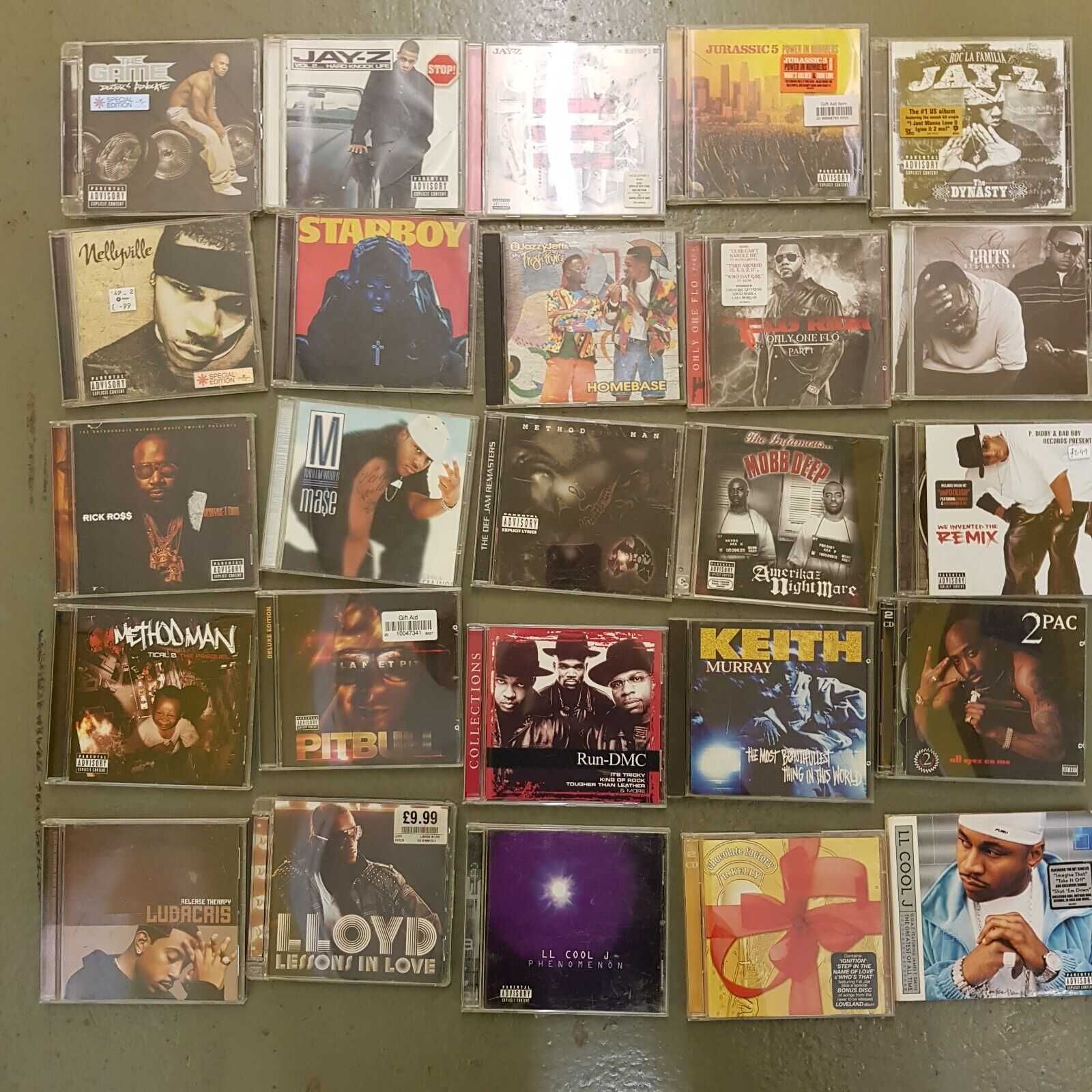 Colectie cd-uri HIP HOP / RAP / RNB : 2PAC Wu Tang 50 cent Eminem NWA