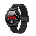 Smartwatch L9 ecran tactil ramă din oțel inoxidabil ECG cardio IP68