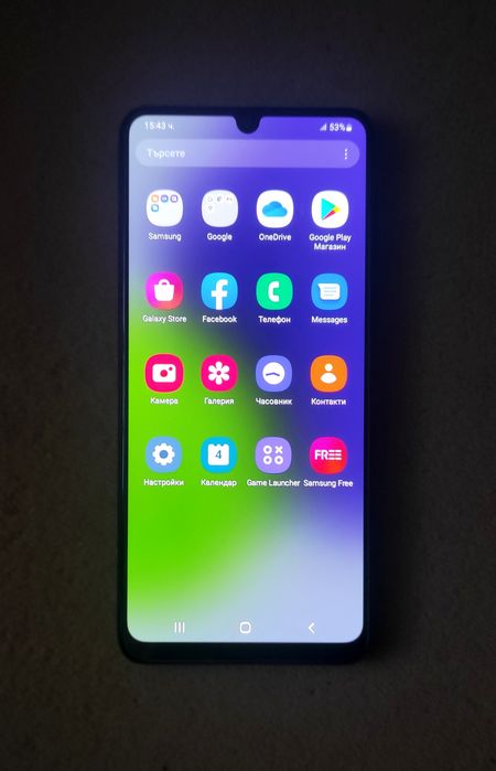 Samsung a22. много запазен с противоударен груб