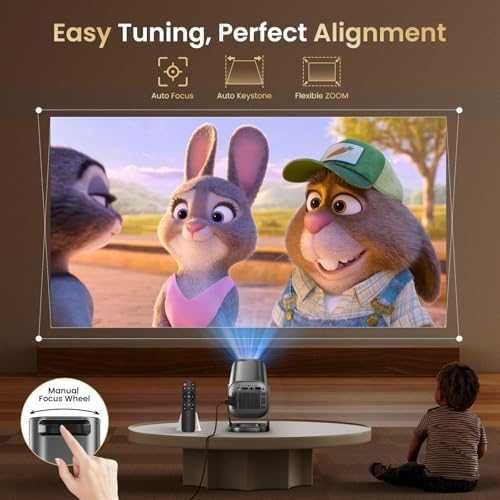 Нов Портативен Проектор 4K Поддръжка, WiFi 6, Bluetooth, Домашно Кино
