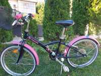 Детско колело BTWIN розово 6 скорости с кошница