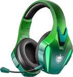 Casti Gaming Wireless PHOINIKAS Q5S, 2.4GHz, compatibil cu PS4 PS5 PC