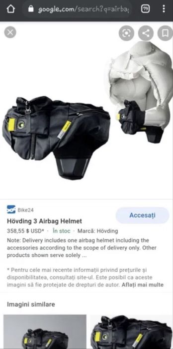 Airbag Hövding 3 pentru ciclist urban