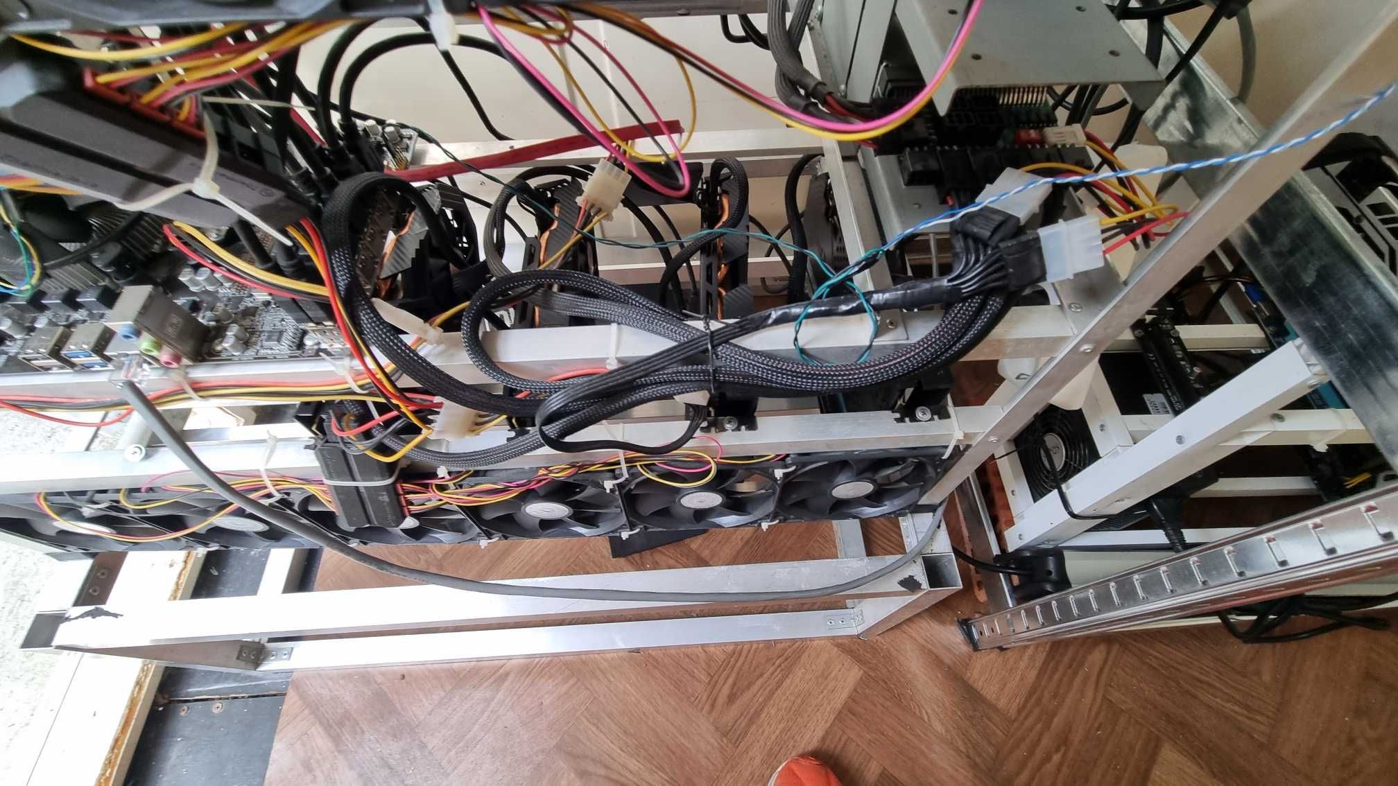 11x 580 8GB Mining Rig Копачка за криптовалути