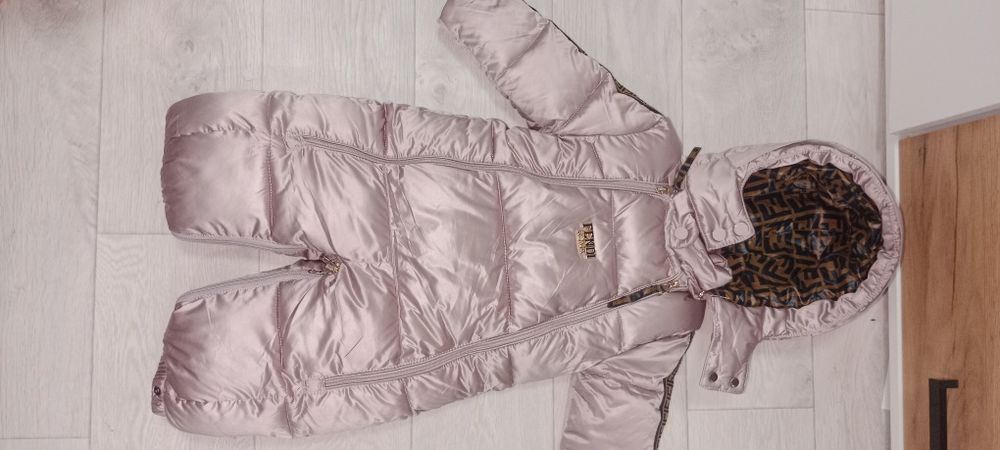 Детский зимний комбинезон трансформер на девочку