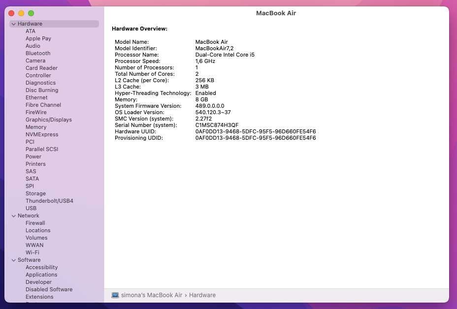 MacBook Air 13” (Early 2015) – Intel i5 / 8GB RAM / 256GB SSD