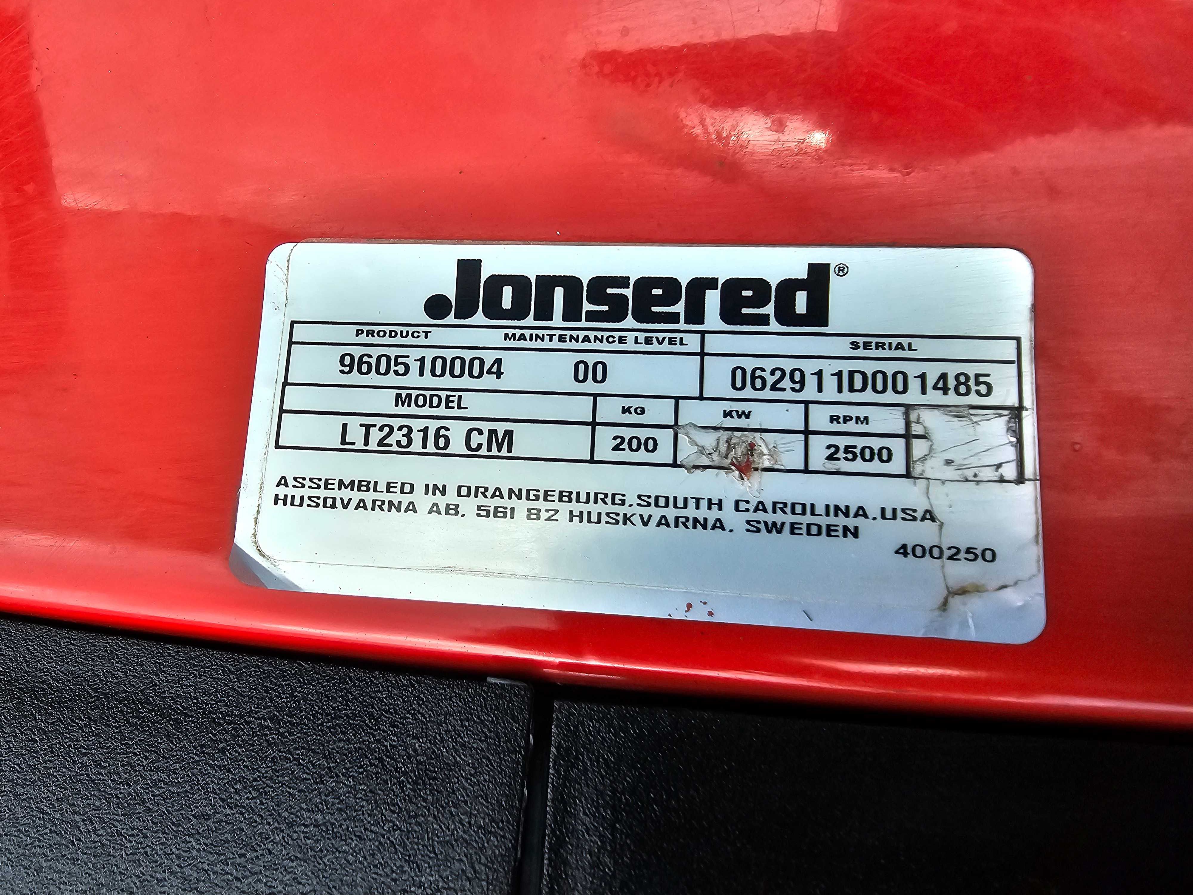 Тракторна Косачка JONSERED/HUSQVARNA. 16.к.с Перфектна