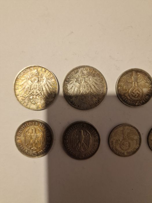 Vând monezi germane de argint