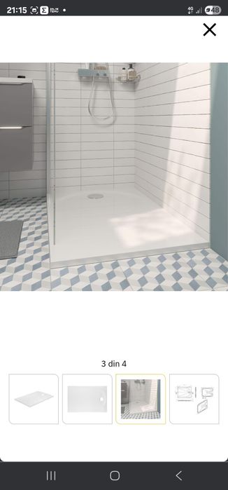Cadita dus GOODHOME Cavally, dreapta, compozit pe baza de rasina, 100
