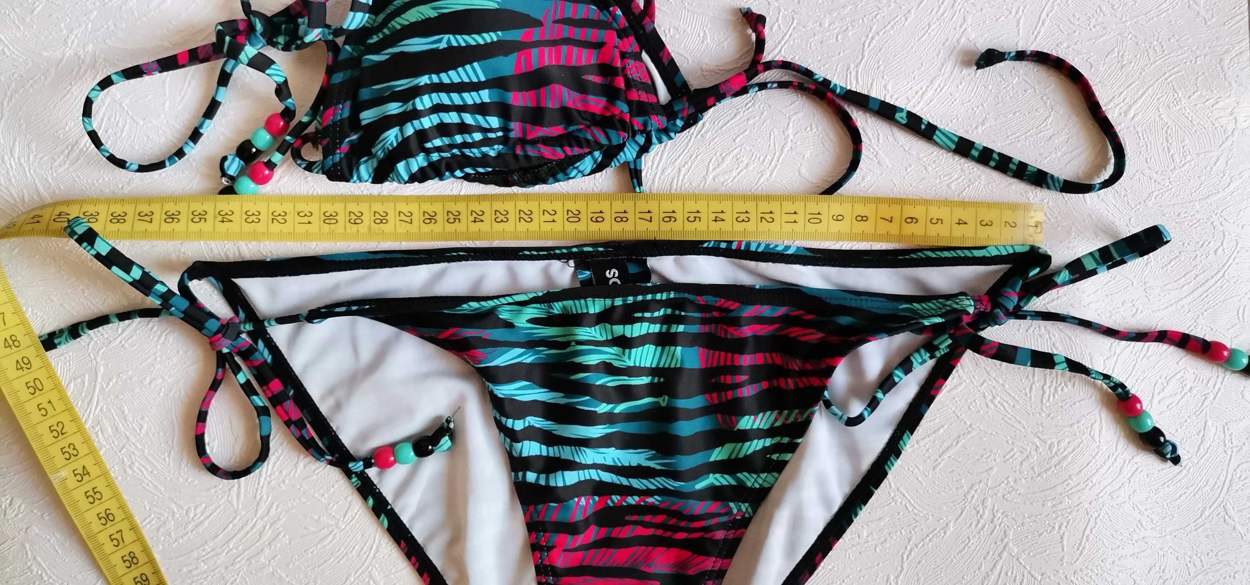 Costum baie 2 piese femei AQUOS Elena mar S/M tiger-stripes Nou