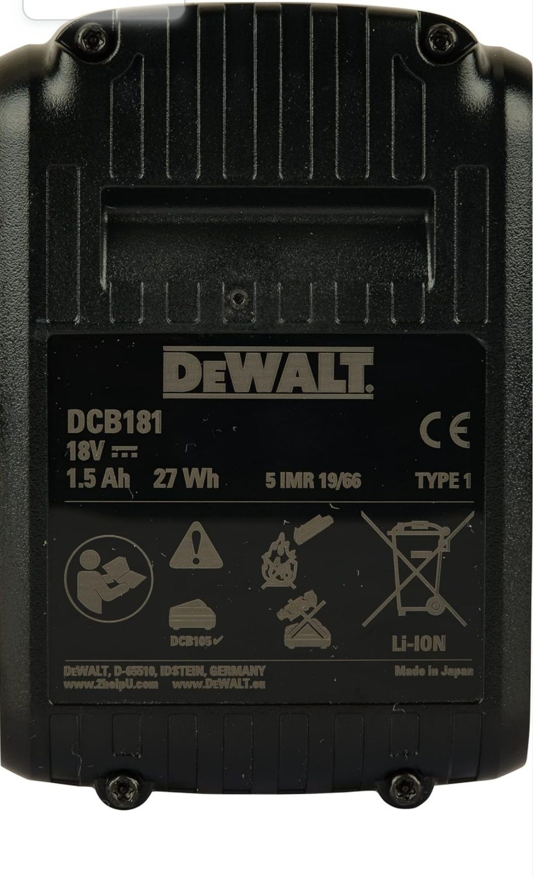Зеге и батерия DEWALT DCS331