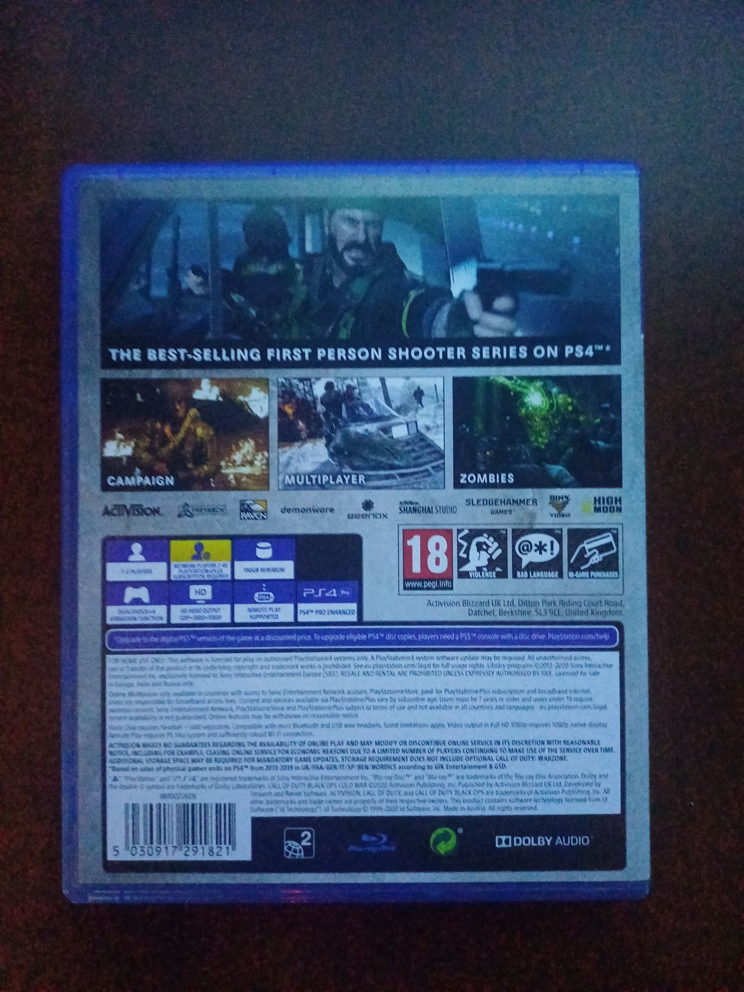 Vând Call of Duty Black OPS Cold War pt PS4