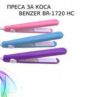 Мини преса за коса BENZER BR-1719-HC, 17W, Керамично покритие, 180°C