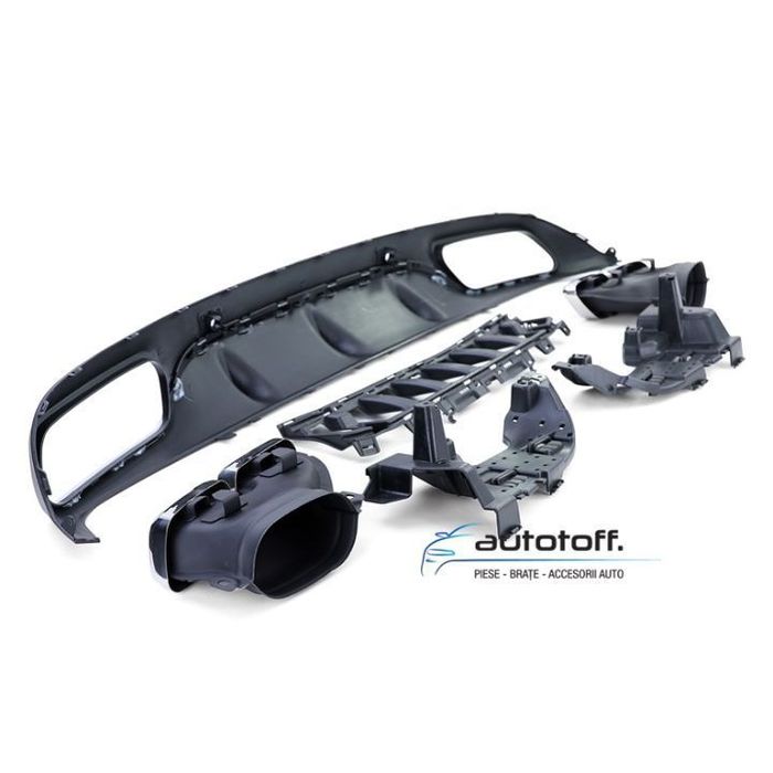 Difuzor bara spate Mercedes C205 Coupe A205 Cabrio C-Class (15-18) Chrome C63 AMG