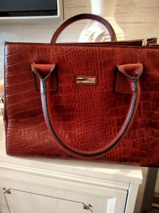 Сумка кожа под рептилию