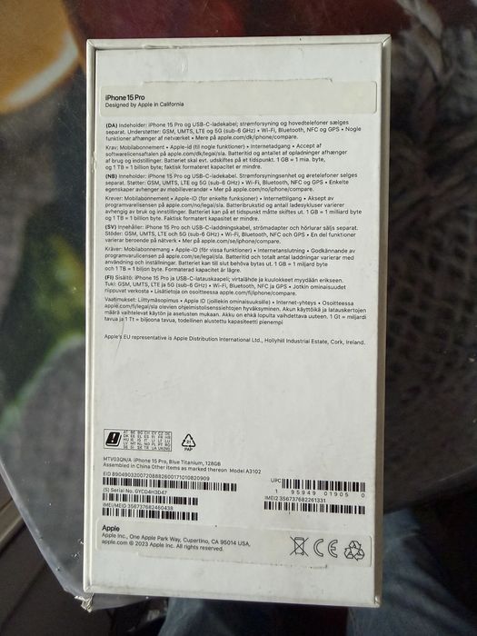 Iphone 15 pro blue titanum