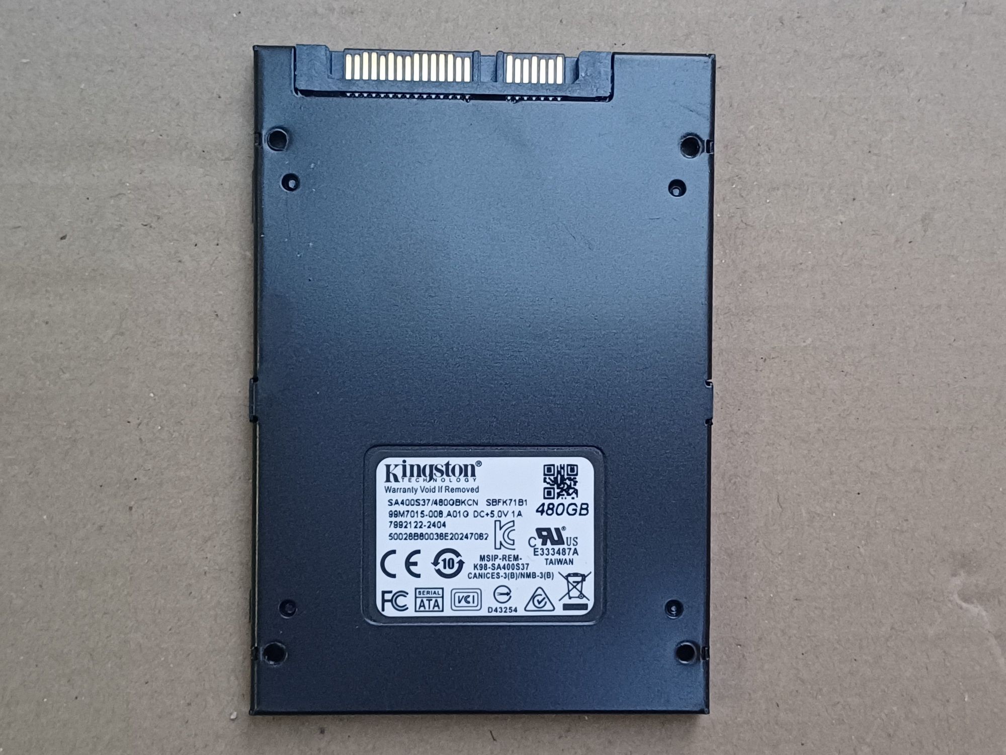 SSD KINGSTON 480GB in stare foarte buna
Testat cu HD Sentinel