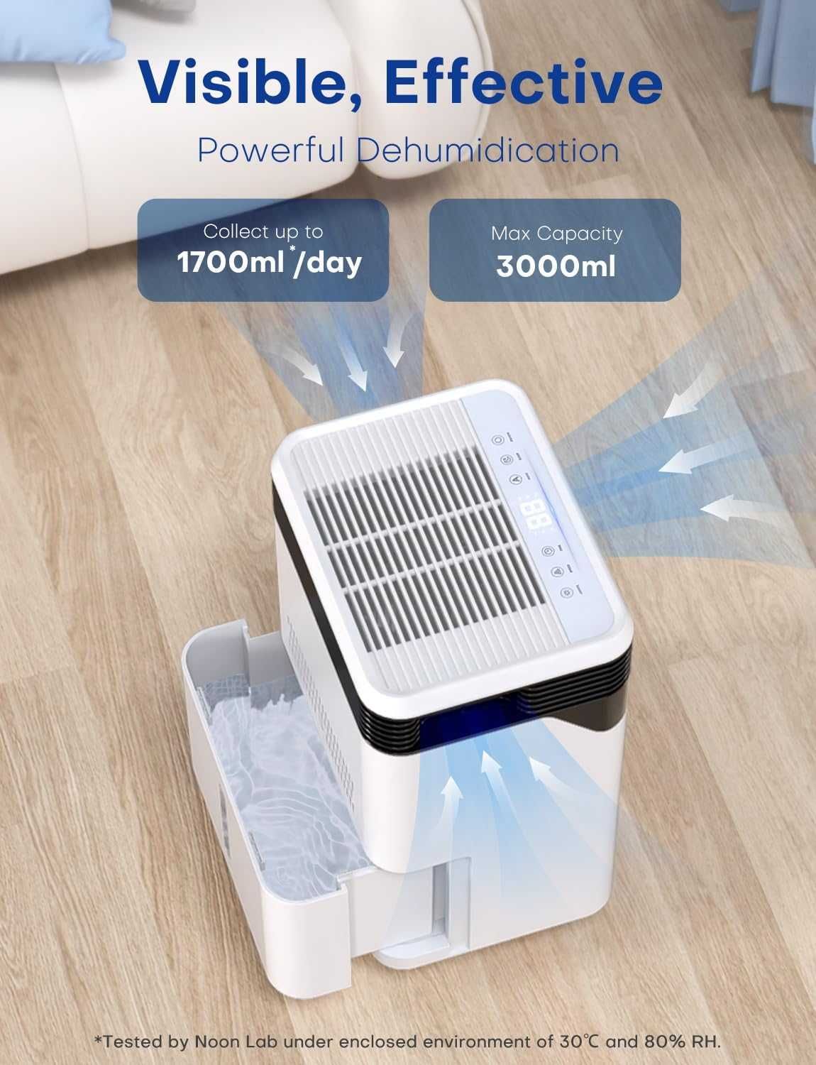Изсушител, влагоабсурбатор CONOPU - 3 л., 1700 ml/ден