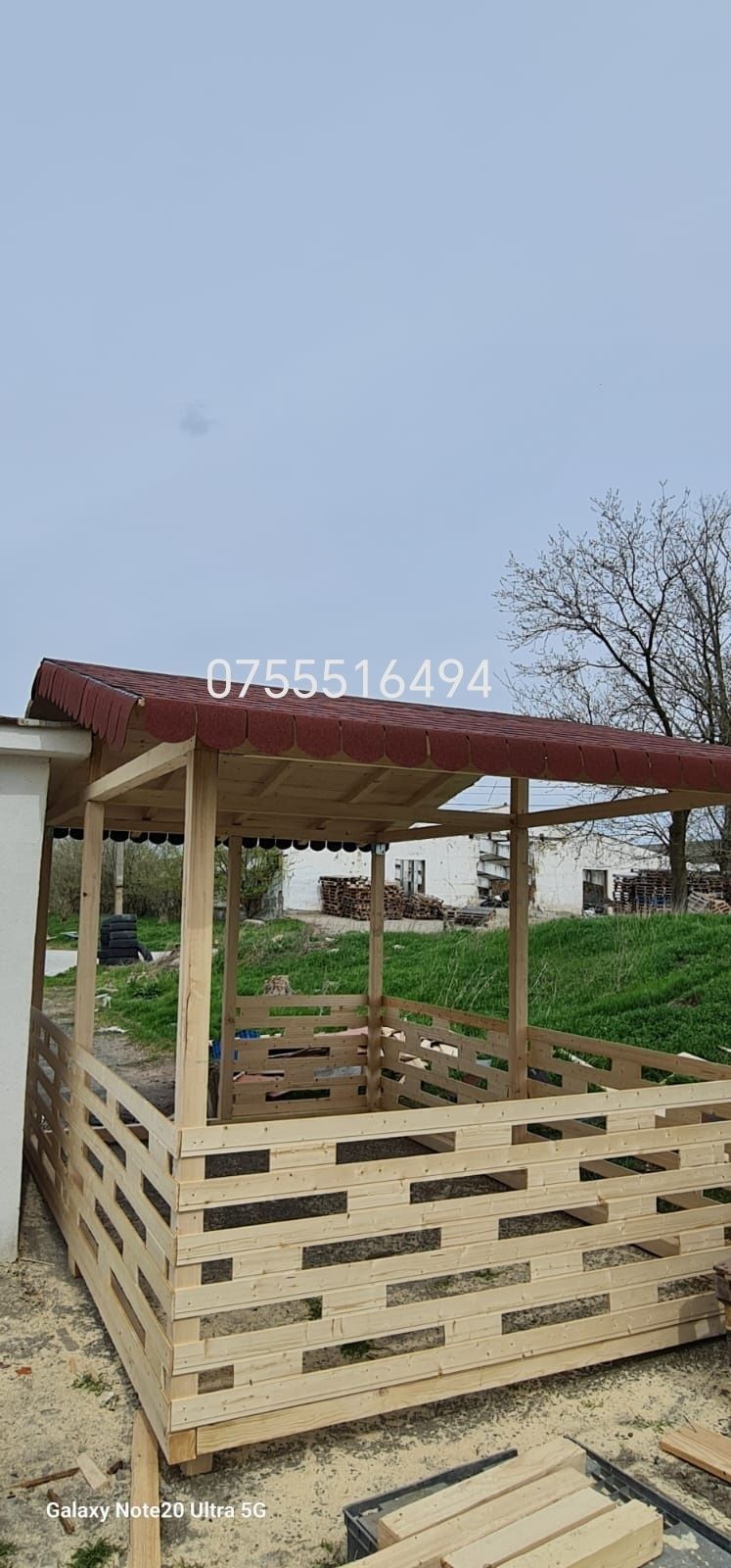 Vând foișor din lemn pergole gărduleț etc