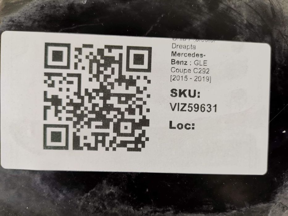 Grila Proiector Dreapta Mercedes-Benz  GLE Coupe C292 [2015 - 2019] Or