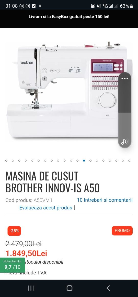 Masina de cusur Innov-is A50