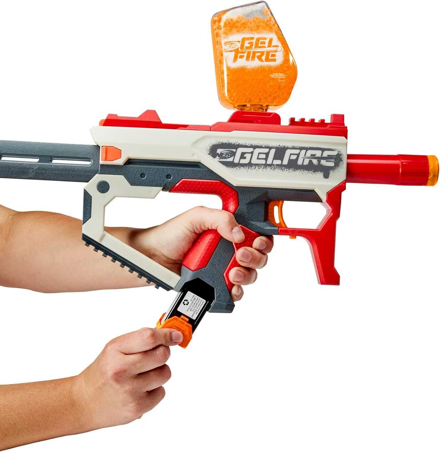 Nerf Нърф Голям Бластер Помпа с 1600 Силиконови Меки Топчета Патрона