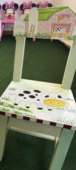 Scaune lemn copii gradinita grupa mică sau mare