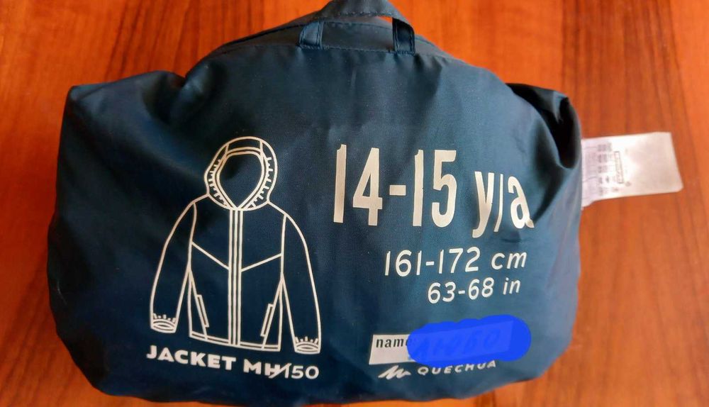 Юношеско непромокаемо яке QUECHUA за преходи MH150, 14-15 г.