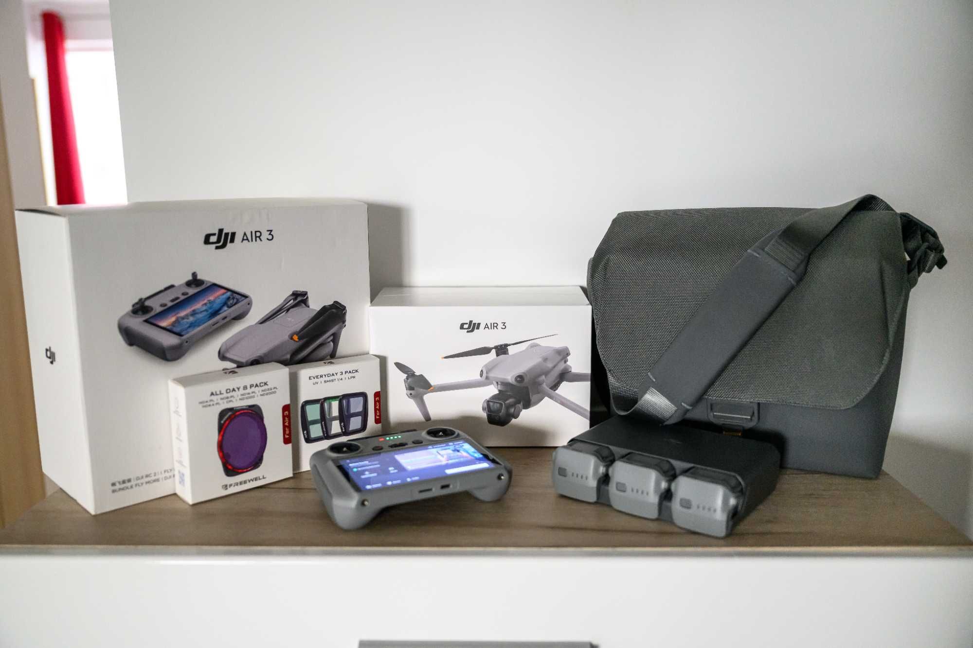 Drona DJI Air 3 Fly More Combo RC2, Filtre polarizate freewell