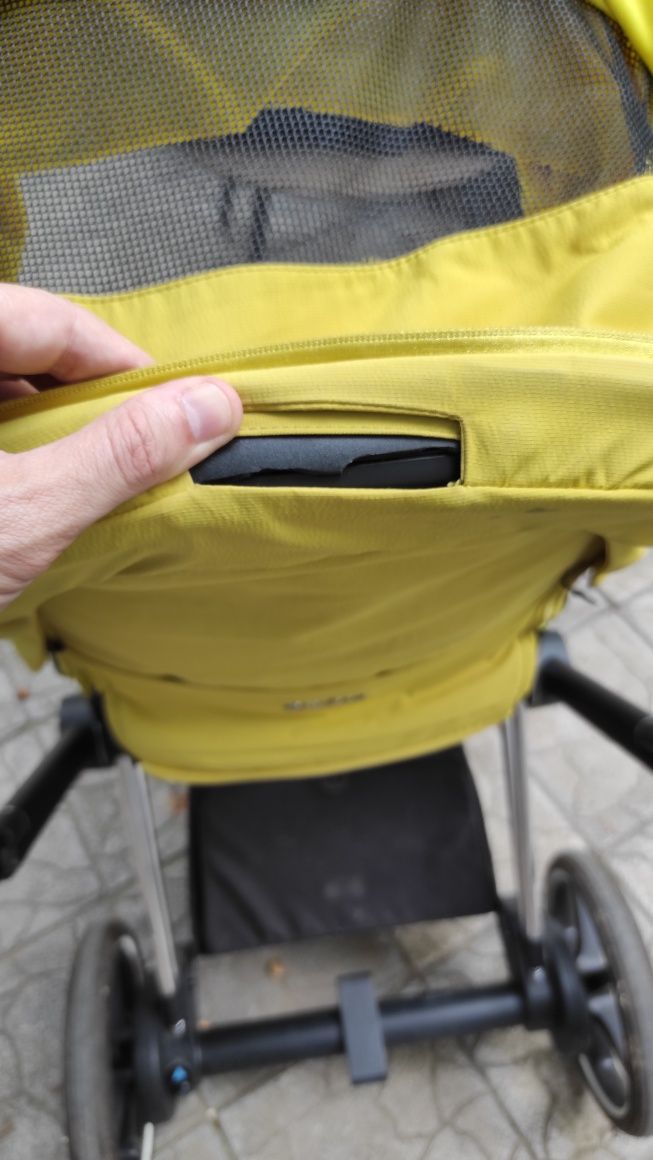 Cybex e priam комплект с два коша цвят mustard yellow