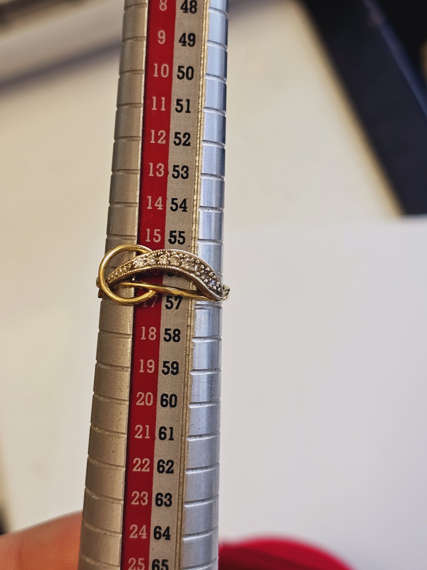 Vand inel dama din aur 14 k 2.2 g