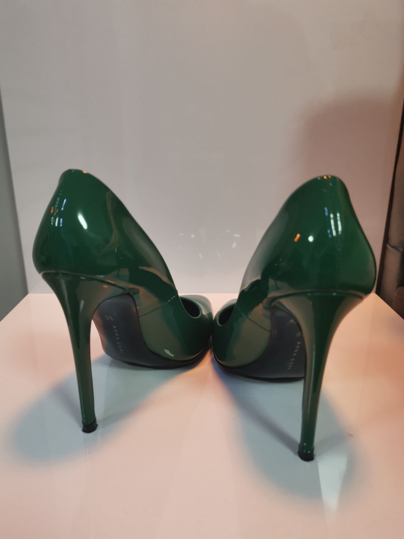 Pantofi Eleganți Dama Lac Verde Ana Cori