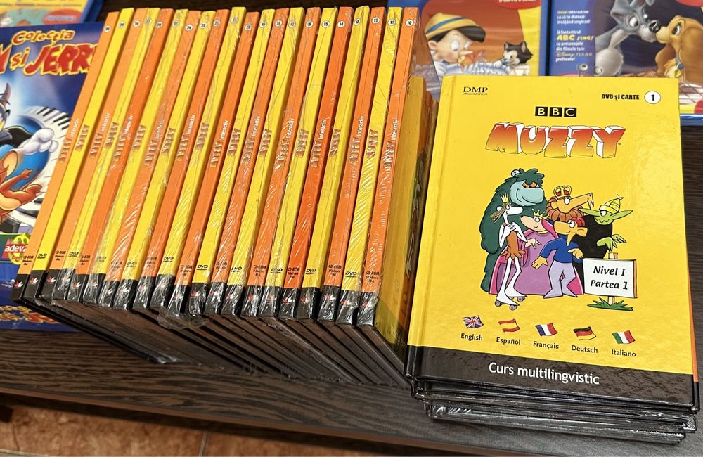 DVD copii Muzyy, curs multilingvistic, 30 buc, serie completa