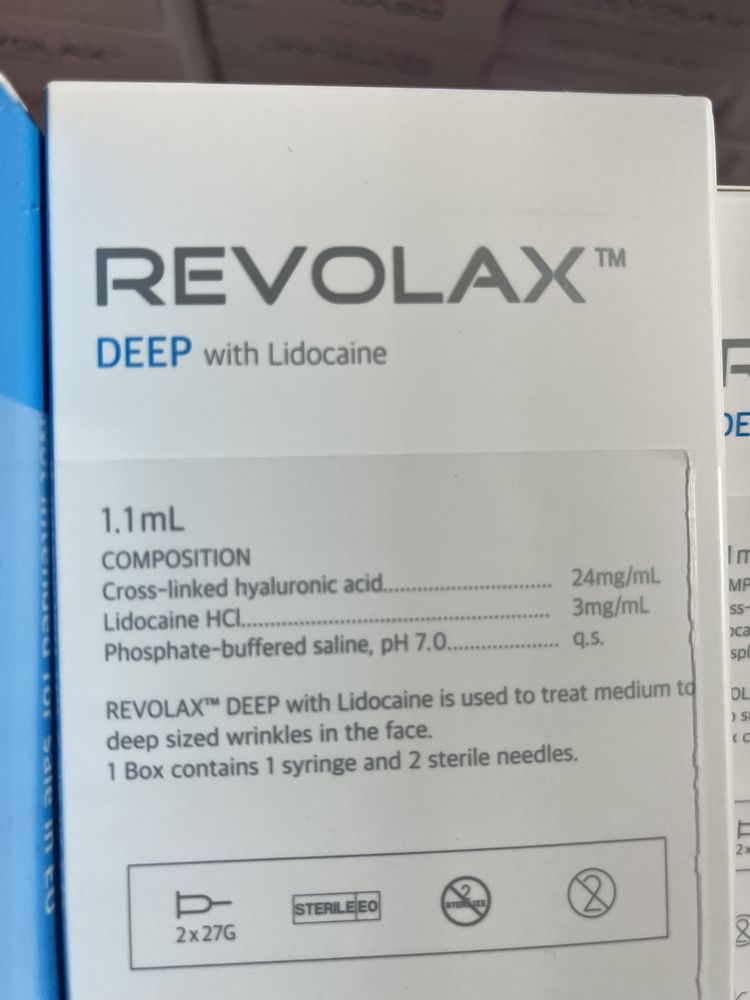 Revolax Deep Acid hialuronic original 1,1 ml cu lido