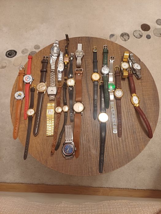Lot ceasuri dama mecanice quartz vintage colectie Franța Elveția Rusia