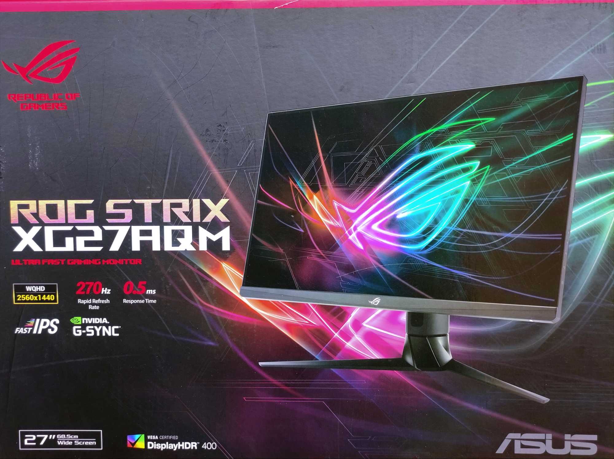 Геймърски монитор 270hz / Gaming Monitor/ ASUS ROG Strix XG27AQM С