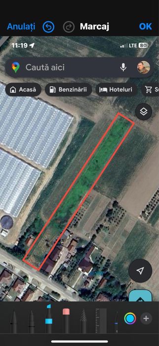 Teren intravilan 3200 mp, Oar, front 16,8 m; utilitati la poarta