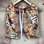 Pantaloni Animal Print scurti cu șiret lung! Calitate premium!