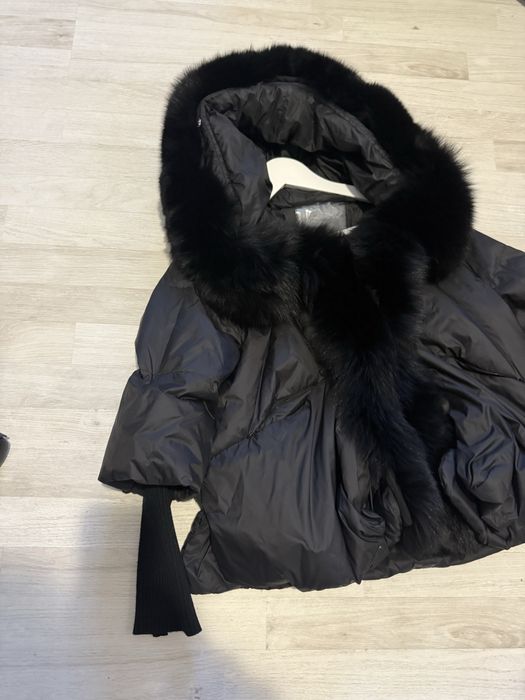 Geaca cu puf si blana naturala