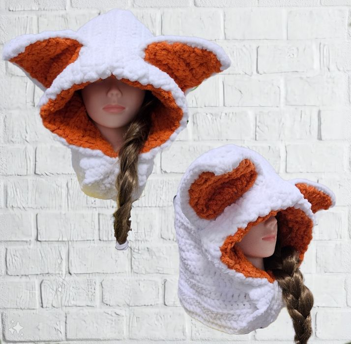 Лисошапка-капюшон.