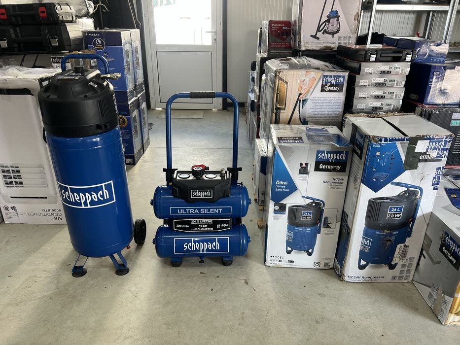 Компресор 10 бара, 50 л Scheppach HC51V 1500W
