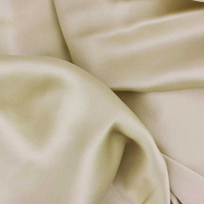 Pijama din matase crem S L M