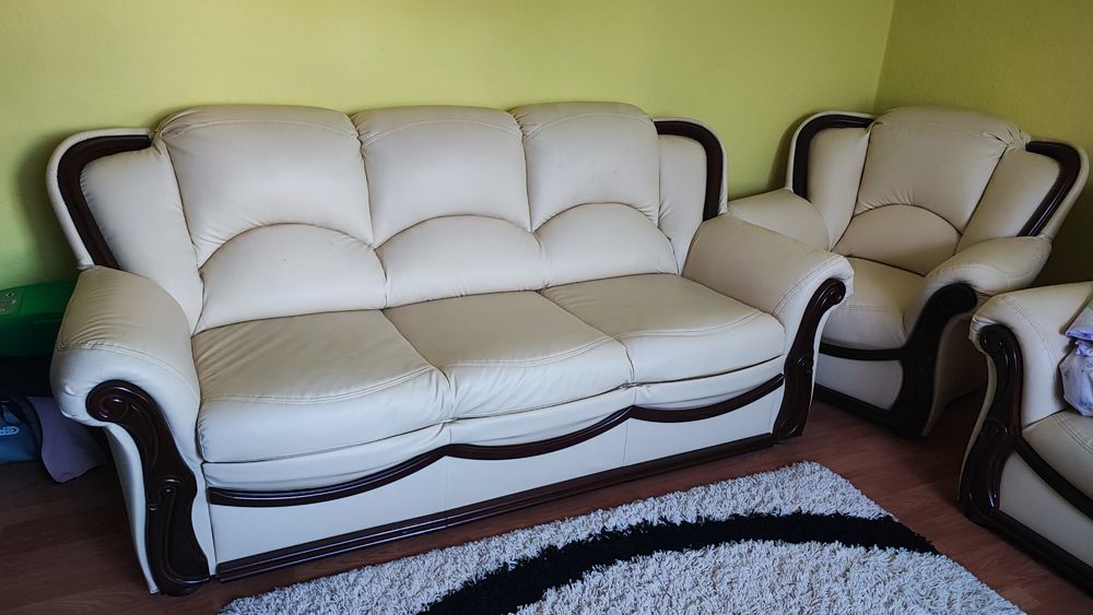 Canapea extensibila cu 2 fotolii