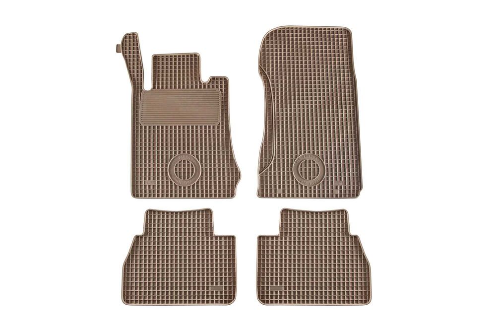 Гумени стелки за Mercedes E class W211,2002-2009г.Gumarny Zubri бежови
