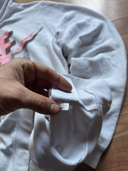 Hanorac hoodie sweater sweatshirt Nike Air white cotton