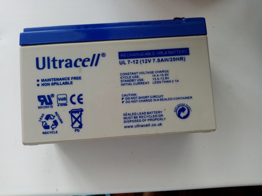 Аккумуляторная батарея UltracellUL7-12(12V 7.0AH