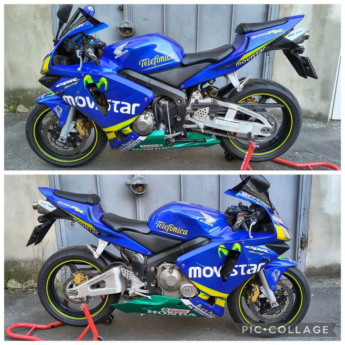 Honda CBR 600 rr Akrapovic Facelift, Movistar Non Facelift