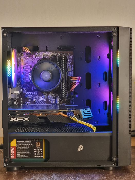 Геймърски Компютър /Ryzen 5 1600x/16GB RAM/ SSD-512GB/RX 580 8GB